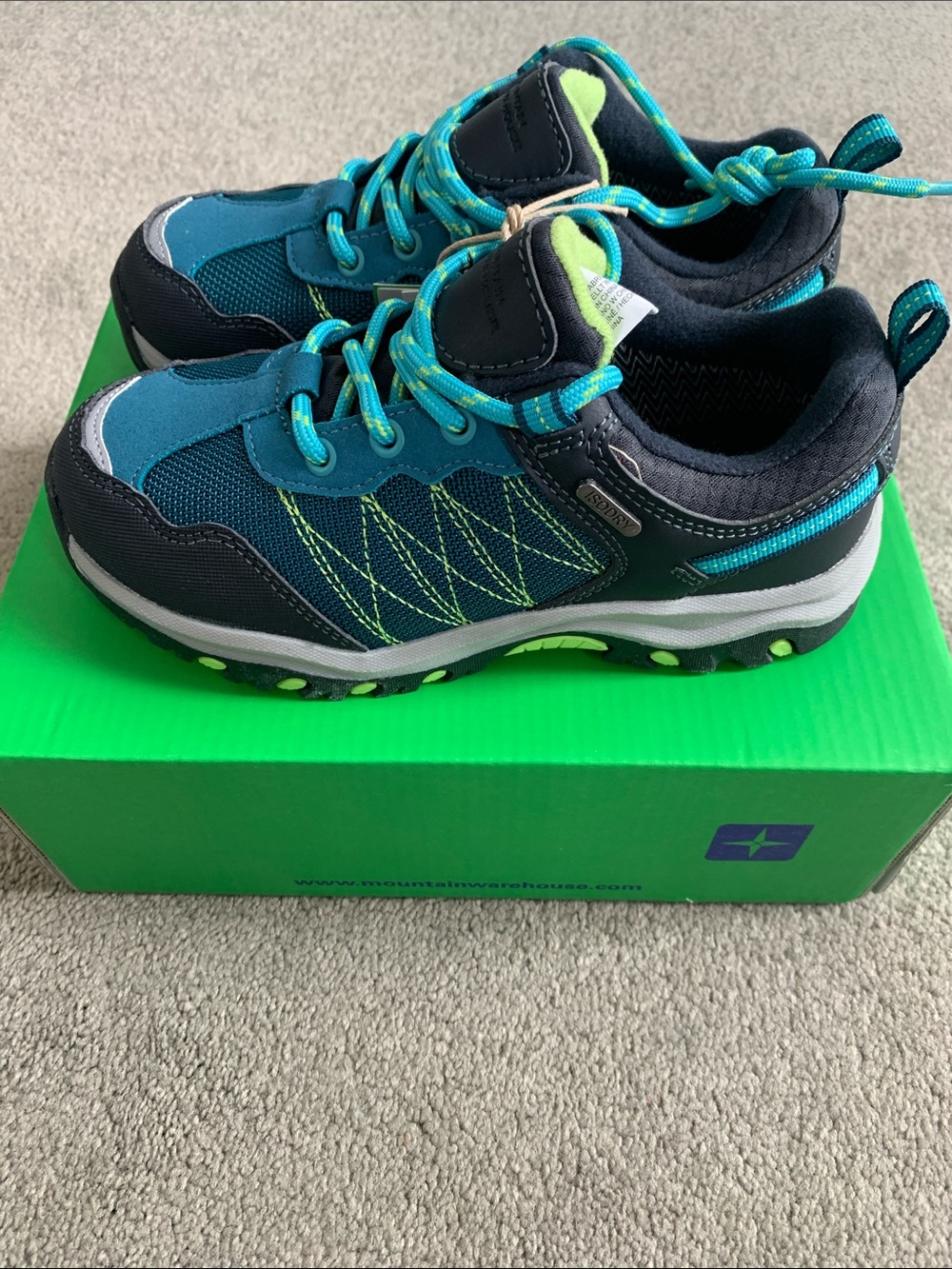 Kids Teal and Navy Lightweight Active Sneakers